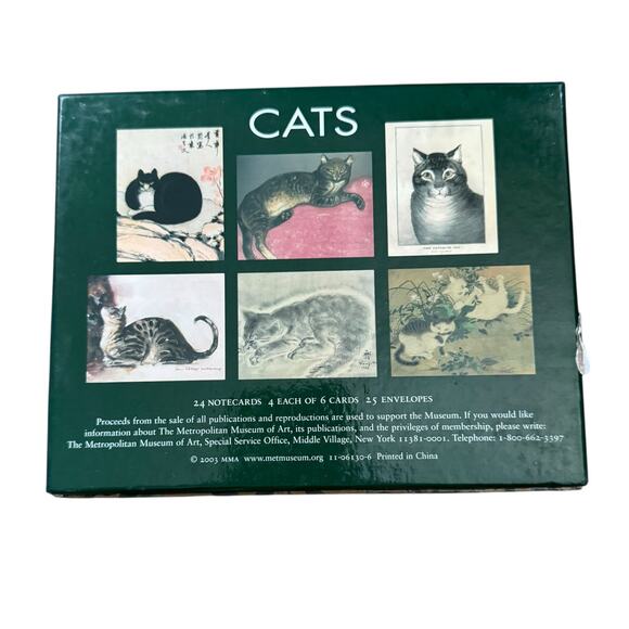 Metropolitan Museum of Art CATS Art Print Cards Blank Envelopes 11/24 LEFT 2003 - Picture 3 of 14